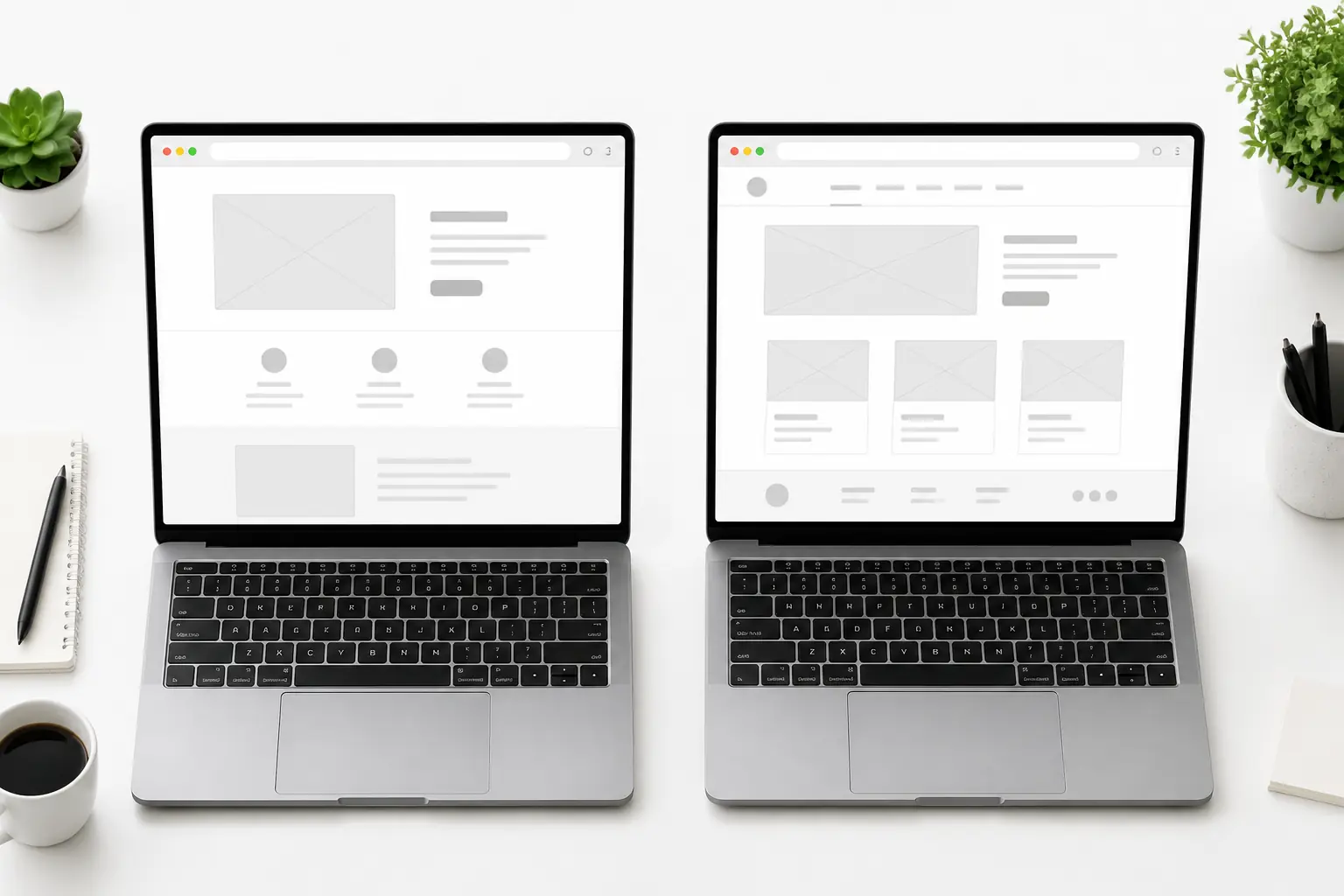 Porównanie landing page i strony wizytówki